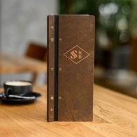 Menü-Cover, Menühalter, Menübord, Cover-Menü, Leder-Menühalter, Café-Speisekarte, Menükarte Aus Holz, Menühülle von MenuCo