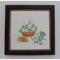 Gerahmte Fliesenkunst von MenuMischief