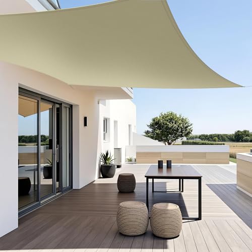 Menz Sonnensegel rechteckig 2x3 m Beige – Sonnensegel wasserdicht UV50+ Sonnenschutz Balkon – Segeltuch Sonnenschutz für Balkon Terrasse Garten Außenbereich – Windfest Menz Sonnensegel rechteckig 2x3 m Beige – Sonnensegel wasserdicht UV50+ Sonnenschutz Balkon – Segeltuch Sonnenschutz für Balkon Terrasse Garten Außenbereich – Windfest von Menz