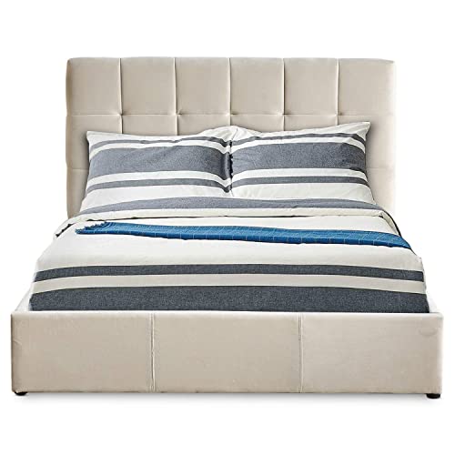 Menzzo Bett, Beige, 189 x 217 x 106 cm von Menzzo