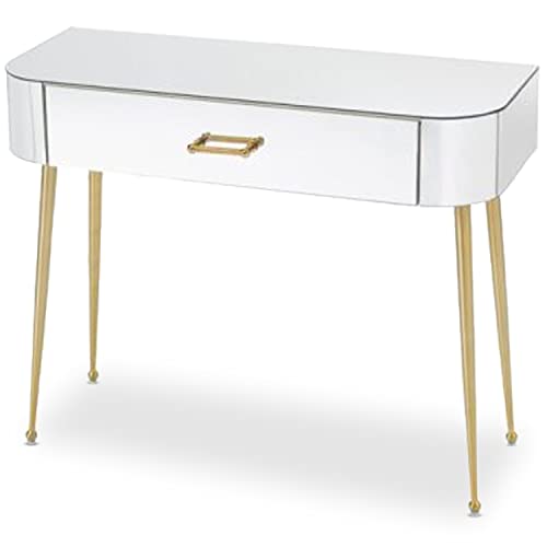 Menzzo Fantasio Tisch, Gold, L100 x P40 x H79 cm von Menzzo