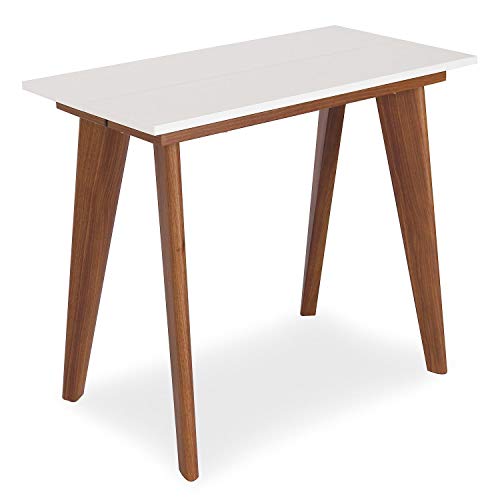 Menzzo Flavie Tisch ausziehbar, Metall, Holz/Weiß, Einheitsgröße von Menzzo