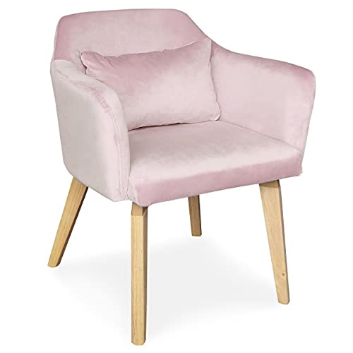 Menzzo Gybson Sessel, Samt, Rosa, 59 von Menzzo