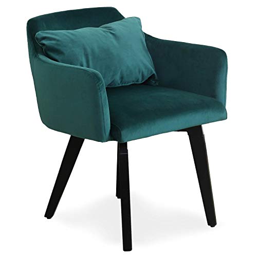 Menzzo Gybson Sessel, Velours, grün, 59 von Menzzo