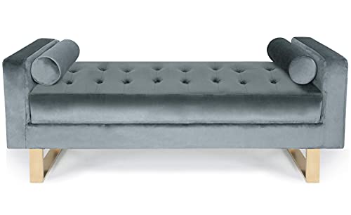 Menzzo Hocker & Sitzbänke, Silber, L160 x P60 x H60 cm von Menzzo