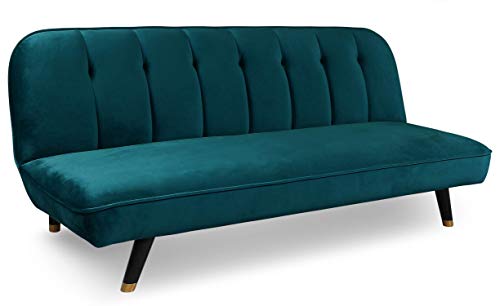 Menzzo Olympia Sofa Samt grün 180 von Menzzo