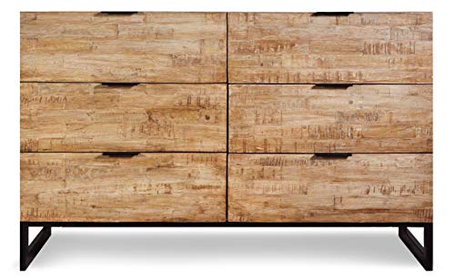 Menzzo Panara Kommoden, Holz, Helle Eiche, L120 x T40 x H75 cm von Menzzo