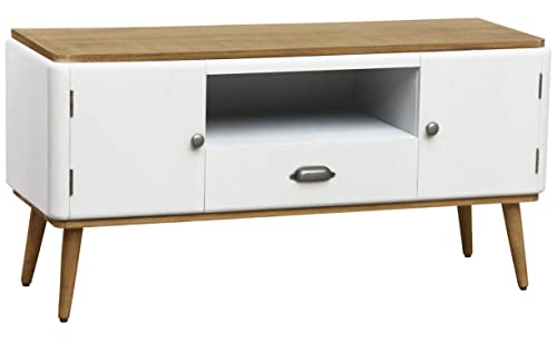 Menzzo TV Möbel, Holz, Weiß, L120 x P43 x H59cm von Menzzo