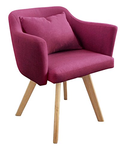 Menzzo skandinavischen Dantes Stuhl/Sessel Stoff violett 58 x 58 x 70 cm von Menzzo