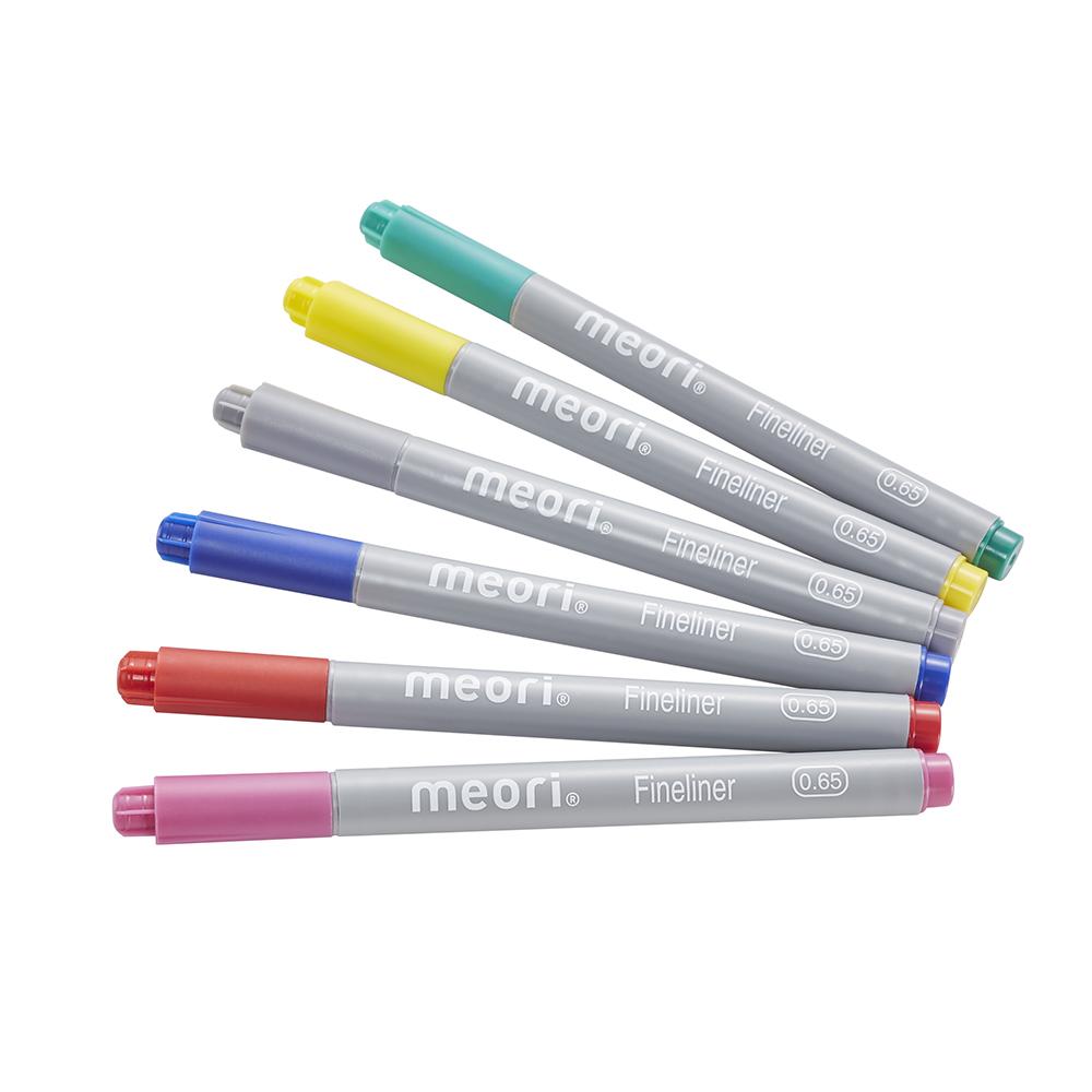 Meori Fineliner 6er Set DIY zum anmalen für Mini Box Malstifte von hermey GmbH & Co. KG