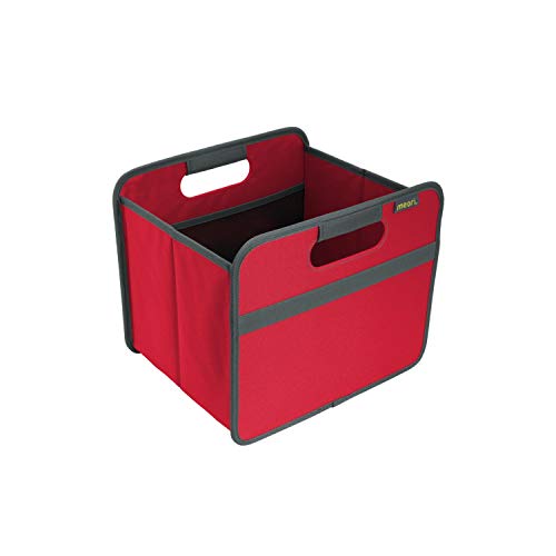 meori Faltbox Small in Rot - Stabile Klappbox S mit Griffen - perfekte Allzweck Aufbewahrungslösung - Tragkraft bis 30 kg - A100062 - 32 x 26,5 x 27,5 cm von meori