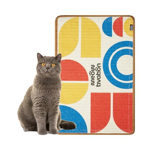 Kratzmatte für Katzen – 60 x 40 cm Kratzteppich aus Sisal mit Bauhaus-Design, natürliche Kratzbretter, widerstandsfähige Katzenmöbel, multifunktionale Sisalmatte, robuste Kratzpads für Katzen Kratzmatte für Katzen – 60 x 40 cm Kratzteppich aus Sisal mit Bauhaus-Design, natürliche Kratzbretter, widerstandsfähige Katzenmöbel, multifunktionale Sisalmatte, robuste Kratzpads für Katzen von Meowtivation