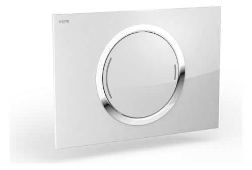 Mepa Betätigungsplatte MEPAZERO 421854 2-Mengen Glas/weiss von MEPA