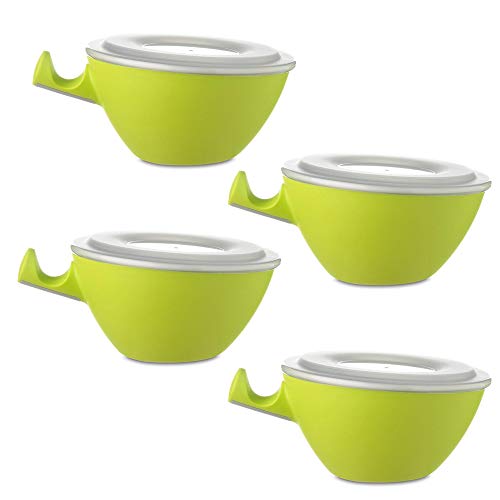 Mepal Loomm ESS Schale Porzellan Kunststoff (lime 4er Set) von Mepal Dreieich