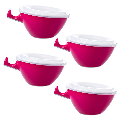 Mepal Loomm ESS Schale Porzellan Kunststoff (pink 4er Set) von Mepal Dreieich