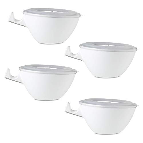 Mepal Loomm ESS Schale Porzellan Kunststoff (weiß 4er Set) von Mepal