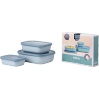 MEPAL Frischhaltedose Cirqula 7 cm hoch 0,5/1,0/2,0 l nordic blue von Mepal