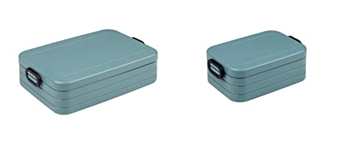 Mepal 2-tlg Take a Break Set – Nordic Green – Groß/Klein – Lunchbox mit Trennwand – ideal für Mealprep – spülmaschinenfest, ABS von Mepal
