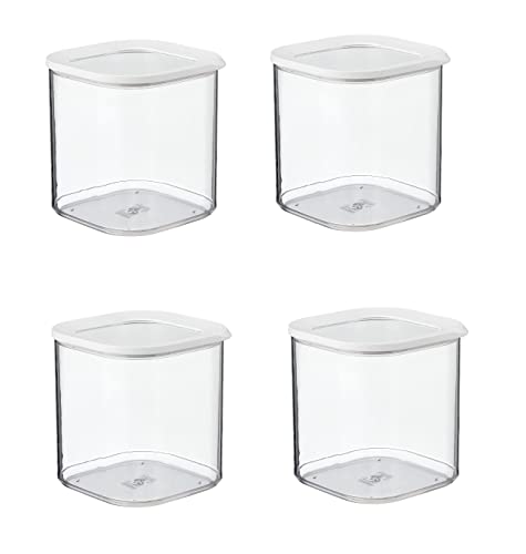 Mepal 4-tlg Vorratsdosen Spar-Set Modula 2750 ml Weiß Vorratsdose Frischhaltedose - ideal für die Aufbewahrung von trockenen Lebensmitteln Mepal 4-tlg Vorratsdosen Spar-Set Modula 2750 ml Weiß Vorratsdose Frischhaltedose - ideal für die Aufbewahrung von trockenen Lebensmitteln von Mepal