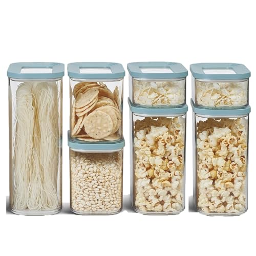 Mepal | 7-tlg. Set Vorratsdosen mit Deckel - Lebensmittelbehälter Rechteckig - Küchenorganizer aus Kunststoff - Vorratsbehälter Luftdicht | 1x 2000 ml - 2x 425 ml, 1000 ml & 1500 ml | Nordic Green Mepal | 7-tlg. Set Vorratsdosen mit Deckel - Lebensmittelbehälter Rechteckig - Küchenorganizer aus Kunststoff - Vorratsbehälter Luftdicht | 1x 2000 ml - 2x 425 ml, 1000 ml & 1500 ml | Nordic Green von Mepal