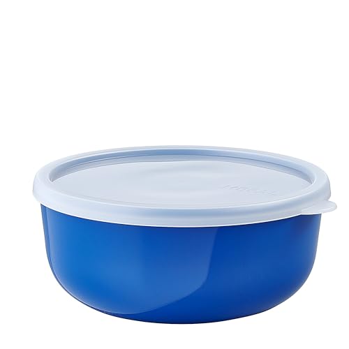 Mepal – Aufbewahrungsbox Kuchen Lumina – Frischhaltedosen mit Deckel für Kühlschrank, Gefrierschrank, Dampfgarer & Mikrowelle – Mikrowellenschüsseln mit Deckel – 1500 ml – Vivid blue von Mepal