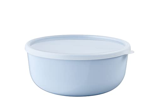Mepal – Aufbewahrungsbox Kuchen Lumina – Frischhaltedosen mit Deckel für Kühlschrank, Gefrierschrank, Dampfgarer & Mikrowelle – Mikrowellenschüsseln mit Deckel – 3000 ml – Nordic blue von Mepal
