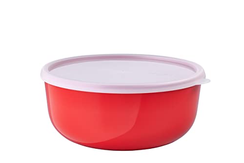 Mepal – Aufbewahrungsbox Kuchen Lumina – Frischhaltedosen mit Deckel für Kühlschrank, Gefrierschrank, Dampfgarer & Mikrowelle – Mikrowellenschüsseln mit Deckel – 3000 ml – Nordic red von Mepal
