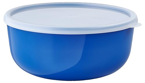 Mepal – Aufbewahrungsbox Kuchen Lumina – Frischhaltedosen mit Deckel für Kühlschrank, Gefrierschrank, Dampfgarer & Mikrowelle – Mikrowellenschüsseln mit Deckel – 3000 ml – Vivid blue von Mepal