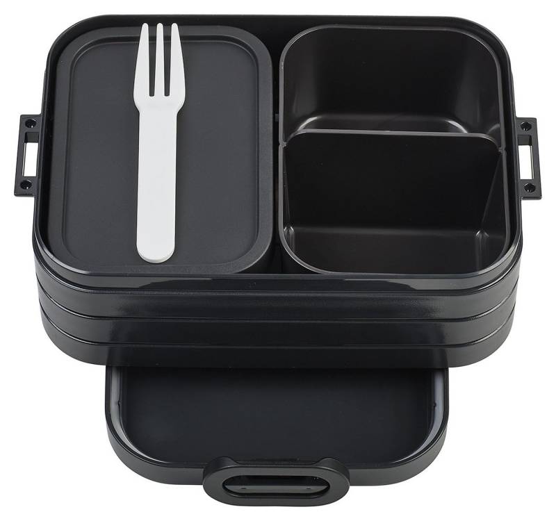 Mepal Aufbewahrungsschüssel Midi Bento-Lunchbox ELLIPSE, Schwarz, B 18,5 cm, Kunststoff von Mepal