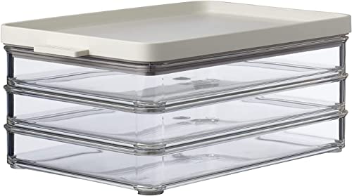 Mepal – Aufschnittdose Omnia 3-lagig Nordic White – 1650 ml Aufschnittbox für den Kühlschrank – zur Aufbewahrung von Wurst und Fleischwaren – 3 Separate Aufbewahrungsbehälter – spülmaschinenfest Mepal – Aufschnittdose Omnia 3-lagig Nordic White – 1650 ml Aufschnittbox für den Kühlschrank – zur Aufbewahrung von Wurst und Fleischwaren – 3 Separate Aufbewahrungsbehälter – spülmaschinenfest von Mepal