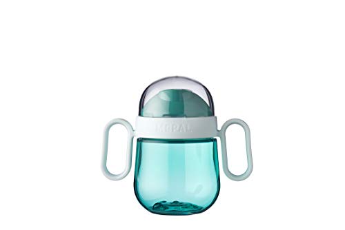 Mepal – Auslausicherer Antitropf-Trinklernbecher – Ab 6 Monaten – Baby Trinkbecher – Spülmaschinengeeignet – BPA frei – 200ml – Deep turquoise von Mepal