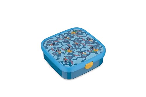 Mepal - Bento Brotdose Groß Campus - Bento Lunchbox für Kinder - Inklusive 2 auslaufsicheren Bento Fächern & Gabel - Bento-Fach ist mikrowellengeeignet - 2x 200 + 1250 ml - Stitch Mepal - Bento Brotdose Groß Campus - Bento Lunchbox für Kinder - Inklusive 2 auslaufsicheren Bento Fächern & Gabel - Bento-Fach ist mikrowellengeeignet - 2x 200 + 1250 ml - Stitch von Mepal