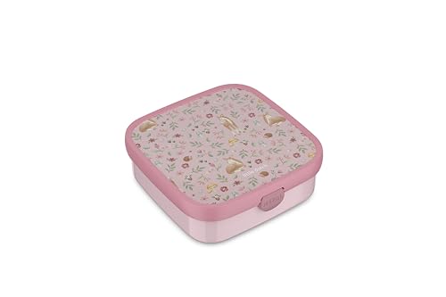 Mepal - Bento Brotdose Groß Campus Little Dutch - Bento Lunchbox für Kinder - Inklusive 2 auslaufsicheren Bento Fächern & Gabel - Bento-Fach ist mikrowellengeeignet - 2x 200 + 1250 ml - Fairy Garden von Mepal