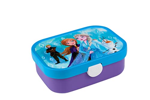 Mepal - Lunchbox Campus - Bento Lunchbox für Kinder - Brotdose mit Bento-Fach & Gabel - Meal Prep Box mit Clip-Verschluss - BPA-frei & Spülmaschinenfest - 750 ml - Frozen 2 von Mepal