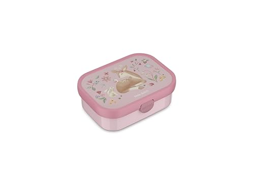 Mepal - Brotdose Kinder Campus Little Dutch - Bento Box Kinder - Brotdose Kinder mit Fächern & Gabel - Meal Prep Box mit Clip-Verschluss - BPA-frei & Spülmaschinenfest - 750 ml - Fairy Garden von Mepal