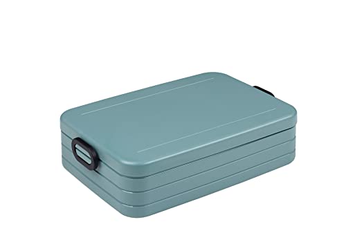 Mepal Brotdose Large – Brotdose To Go - Lunchbox für 4 Sandwiches oder 8 Brotscheiben - Meal Prep Box - Brotdose Erwachsene - Essenbox mit Unterteilung - Nordic green Mepal Brotdose Large – Brotdose To Go - Lunchbox für 4 Sandwiches oder 8 Brotscheiben - Meal Prep Box - Brotdose Erwachsene - Essenbox mit Unterteilung - Nordic green von Mepal