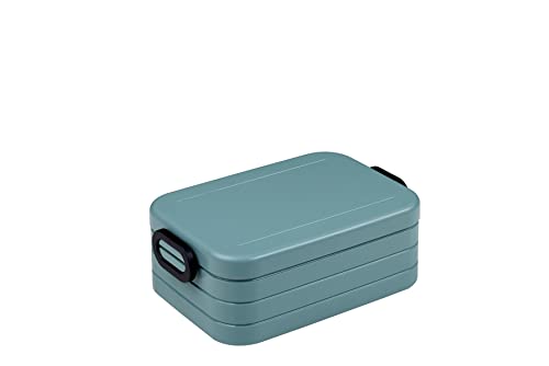 Mepal Brotdose Midi – Brotdose To Go - Lunchbox für 2 Sandwiches oder 4 Brotscheiben - Meal Prep Box - Brotdose Erwachsene - Essenbox mit Unterteilung - Nordic green Mepal Brotdose Midi – Brotdose To Go - Lunchbox für 2 Sandwiches oder 4 Brotscheiben - Meal Prep Box - Brotdose Erwachsene - Essenbox mit Unterteilung - Nordic green von Mepal
