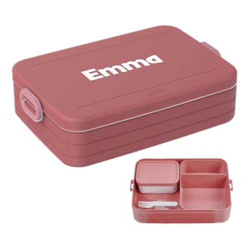 Mepal Brotdose mit Namen To Go - Personalisierte Bento Lunchbox - Für 4 Sandwiches oder 8 Brotscheiben - Brotbox Erwachsene - BPA-frei & Spülmaschinenfest - 1500 ml - Large - Vivid mauve Mepal Brotdose mit Namen To Go - Personalisierte Bento Lunchbox - Für 4 Sandwiches oder 8 Brotscheiben - Brotbox Erwachsene - BPA-frei & Spülmaschinenfest - 1500 ml - Large - Vivid mauve von Mepal