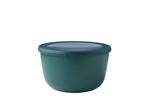 Mepal - Multi Bowl Cirqula Round - Vorratsdose mit Deckel - Geeignet als Luftdichte Aufbewahrungsbox für den Kühlschrank, Mikrowellengeschirr & als Frischhaltedosen - 2000 ml - Nordic Pine von Mepal