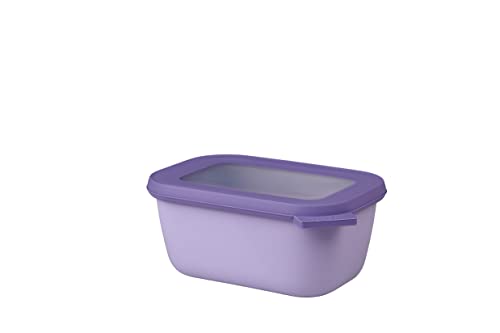 Mepal - Multi Bowl Cirqula Rectangular - Vorratsdose mit Deckel - Geeignet als Luftdichte Aufbewahrungsbox für den Kühlschrank, Mikrowellengeschirr & als Frischhaltedosen - 750 ml - Nordic Lilac von Mepal