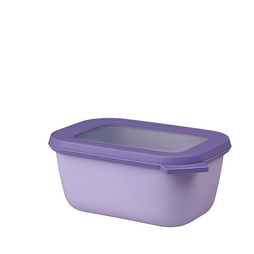 Mepal Multi Bowl Cirqula Rectangular - Mikrowellen Geschir - Geeignet als Luftdichte Aufbewahrungsbox für den Kühlschrank, Mikrowellengeschirr & als Frischhaltedosen - 750 ml - Vivid lilac Mepal Multi Bowl Cirqula Rectangular - Mikrowellen Geschir - Geeignet als Luftdichte Aufbewahrungsbox für den Kühlschrank, Mikrowellengeschirr & als Frischhaltedosen - 750 ml - Vivid lilac von Mepal