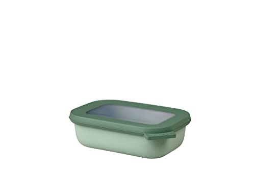 Mepal - Multi Bowl Cirqula Rectangular - Vorratsdose mit Deckel - Geeignet als Luftdichte Aufbewahrungsbox für den Kühlschrank, Mikrowellengeschirr & als Frischhaltedosen - 500 ml - Nordic Sage von Mepal