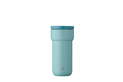 Mepal - Isolierbecher Ellipse - 4 Stunden heiß & 8 Stunden kalt - Thermobecher für Unterwegs - Geeignet als Tee & Kaffeetasse zum Mitnehmen - Passt in alle Becherhalter - 375 ml - Nordic Green von Mepal