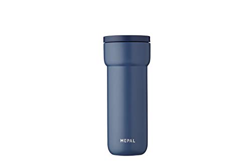 Mepal - Isolierbecher Ellipse - 6 Stunden heiß & 10 Stunden kalt - Thermobecher für Unterwegs - Geeignet als Tee & Kaffeetasse zum Mitnehmen - Passt in alle Becherhalter - 475 ml - Nordic Denim von Mepal