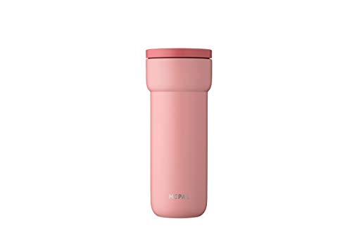 Mepal - Isolierbecher Ellipse - 6 Stunden heiß & 10 Stunden kalt - Thermobecher für Unterwegs - Geeignet als Tee & Kaffeetasse zum Mitnehmen - Passt in alle Becherhalter - 475 ml - Nordic Pink von Mepal