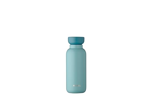 Mepal - Isolierflasche Ellipse - Doppelwandige Thermo Wasserflasche - Thermosflasche für Unterwegs - 9 Stunden heiß & 12 Stunden kalt - Edelstahl - 350 ml - Nordic green von Mepal