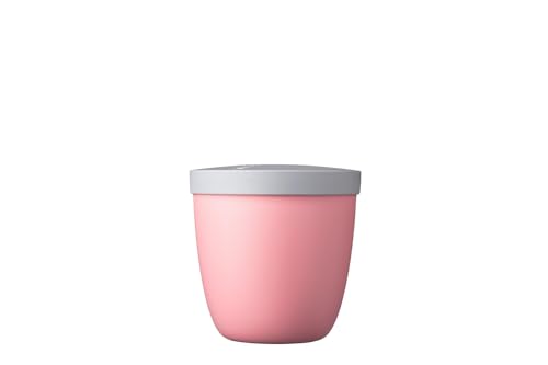 Mepal - Snackbox Ellipse - Lebensmittelbehälter zum Aufbewahren und Transportieren von Snacks - geeignet für Gefrierschrank, Mikrowelle & Spülmaschine - 500 ml - Nordic Pink von Mepal