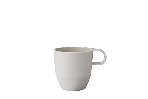 Mepal – Henkelbecher Silueta – Tee- und Kaffeebecher – Spülmaschinen- und mikrowellenfest – Geschirr – 300 ml – Nordic white von Mepal