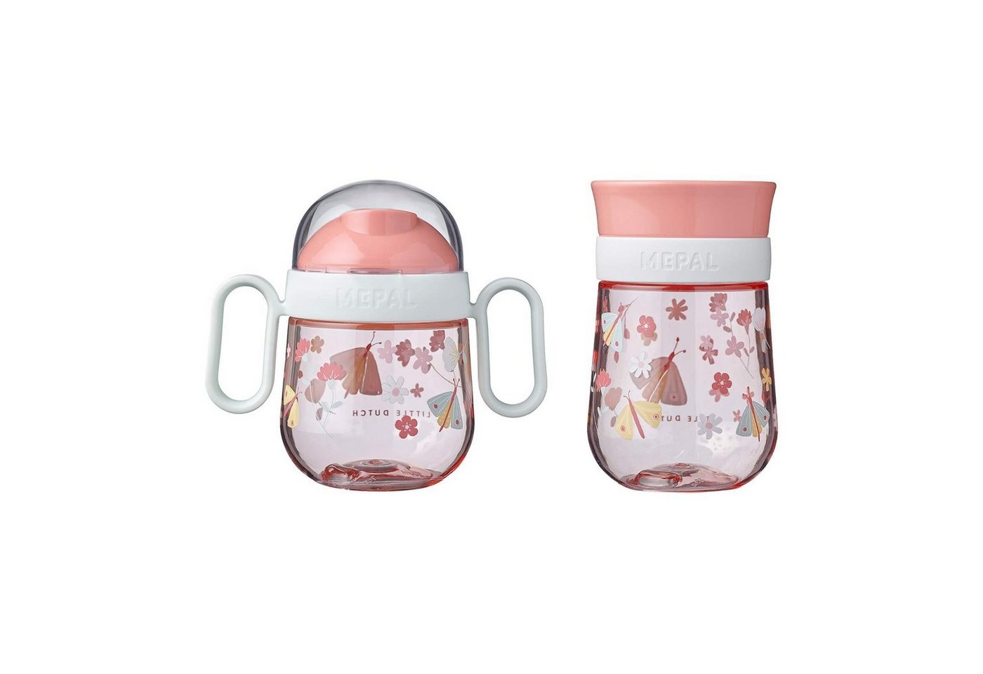 Mepal Kinderbecher Mio Trinklernbecher 200 & 300 ml 2er Set, Polypropylen, Silikon, Tritan von Mepal