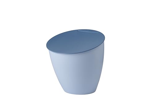 Mepal - Küchenabfalleimer Calypso - Kleiner Mülleimer mit Deckel - Komposteimer Küche - Ideal für die Küchenorganisation - Küchenhelfer und Spülmaschinenfest - 2200 ml - Nordic blue von Mepal